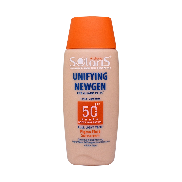 فلویید ضد آفتاب ضد لک بژ روشن یونی فایینگ نیوژن آردن سولاریس SPF50 حجم 75 میلی لیتر