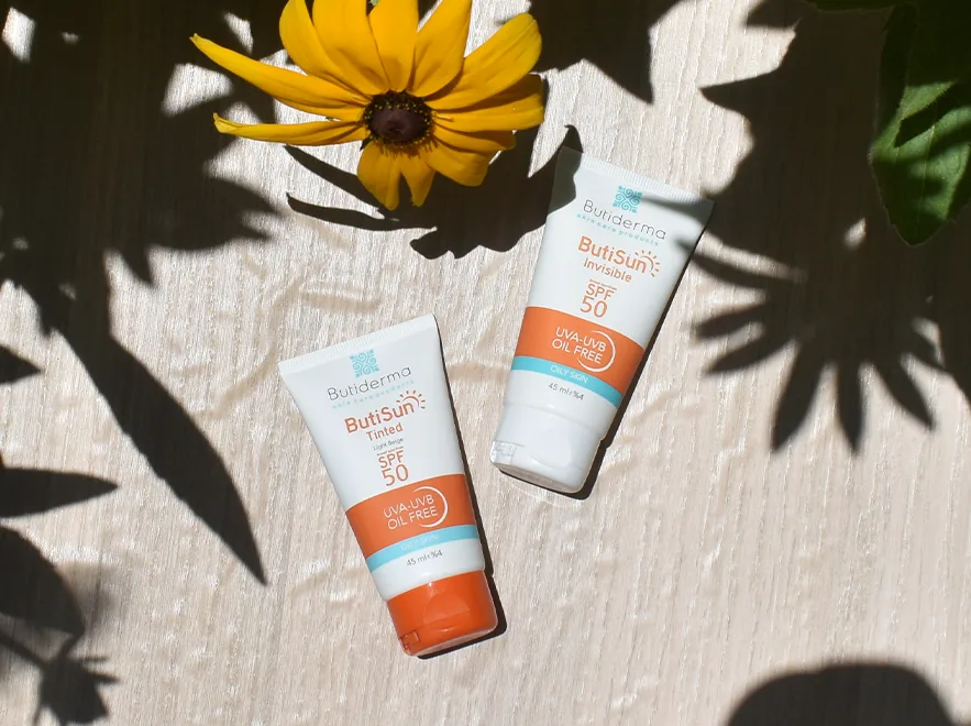 نقد و بررسی کرم ضد آفتاب رنگی بژ روشن پوست های چرب بیوتی درما SPF50 حجم 45 میلی لیتر