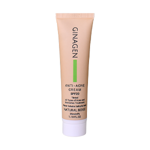 کرم ضد جوش رنگی بژ طبیعی ژیناژن SPF20 حجم 35 میلی لیتر