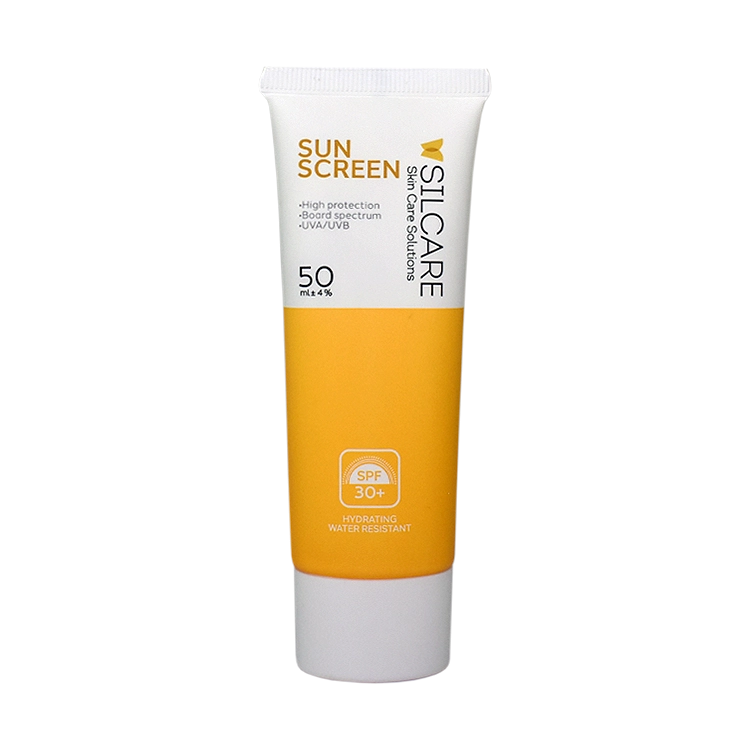 کرم ضد آفتاب بی رنگ انواع پوست سیلکر SPF30 حجم 50 میلی لیتر