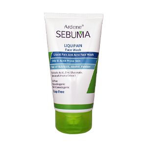 ژل شستشوی صورت پوست های چرب و دارای آکنه آردن سبوما مدل Liquipain وزن 150 گرم