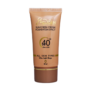کرم ضد آفتاب بژ خیلی روشن انواع پوست مدیسان SPF40 حجم 30 میلی لیتر