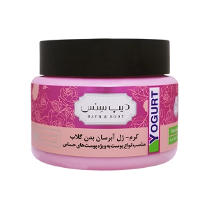 ماست بدن پوست حساس گلاب دیپ سنس حجم 250 میلی لیتر