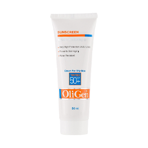 کرم ضد آفتاب و ضد چروک رنگی پوست خشک و معمولی الی ژن SPF50 حجم 50 میلی لیتر