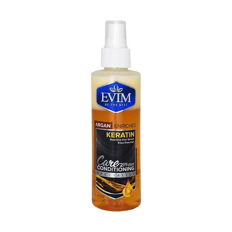اسپری دوفاز کراتین و روغن آرگان ایویم حجم 200 میلی لیتر