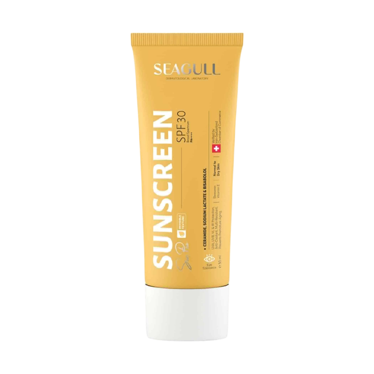 کرم ضد آفتاب بی رنگ پوست های خشک و معمولی سی گل SPF30 حجم 50 میلی لیتر
