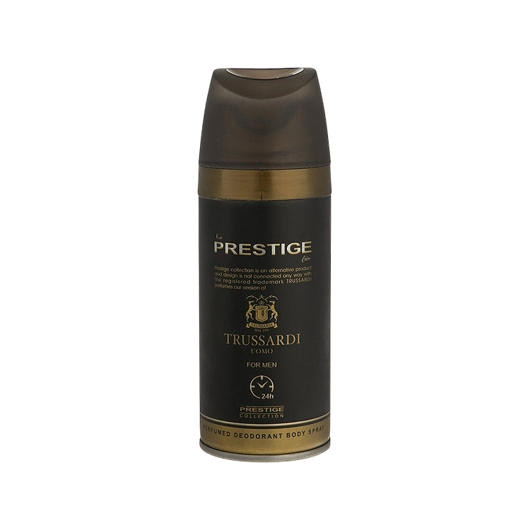 اسپری بدن مردانه پرستیژ مدل Trussardi Uomo حجم 150 میلی لیتر