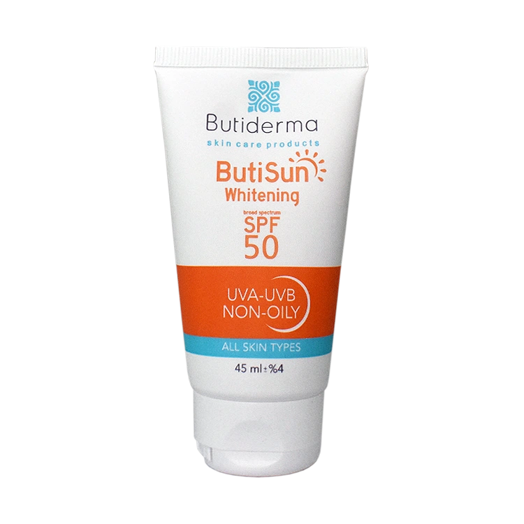 کرم ضد آفتاب بی رنگ روشن کننده بیوتی درما SPF50 حجم 45 میلی لیتر