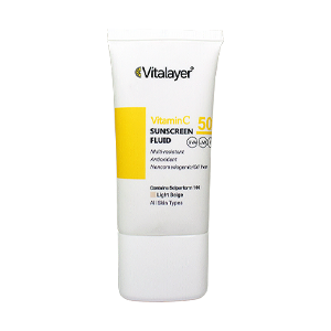 فلویید ضد آفتاب ویتامین سی بژ روشن ویتالیر SPF50 حجم 50 میلی لیتر