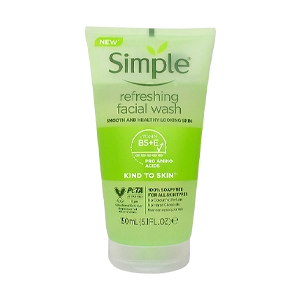 ژل شستشوی پوست حساس سیمپل مدل Refreshing حجم 150 میلی لیتر