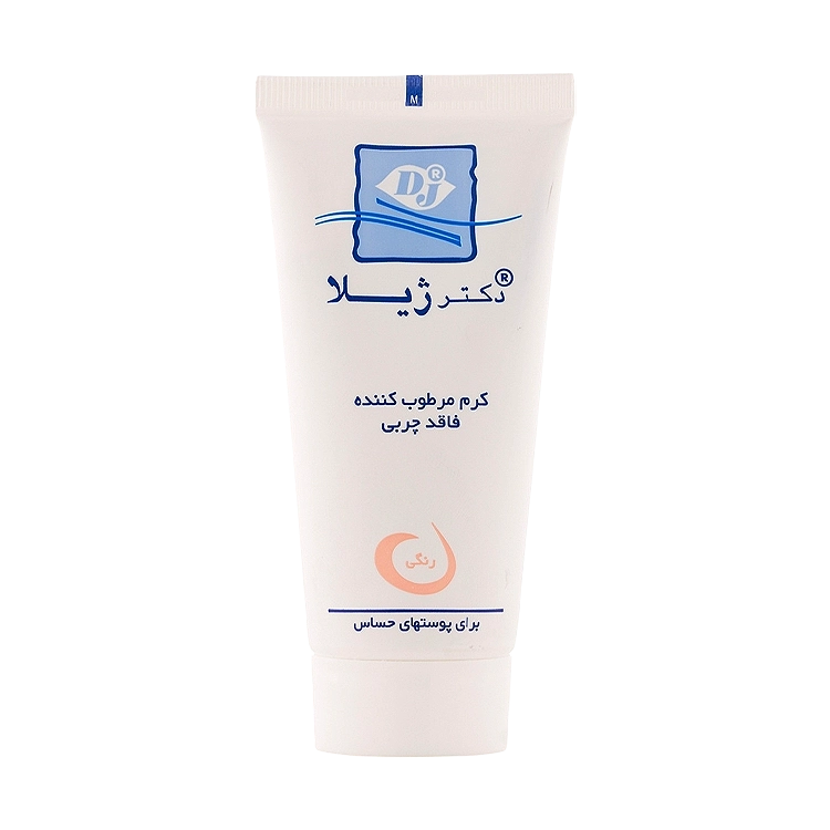 کرم مرطوب کننده فاقد چربی رنگی دکتر ژیلا حجم 60 میلی لیتر