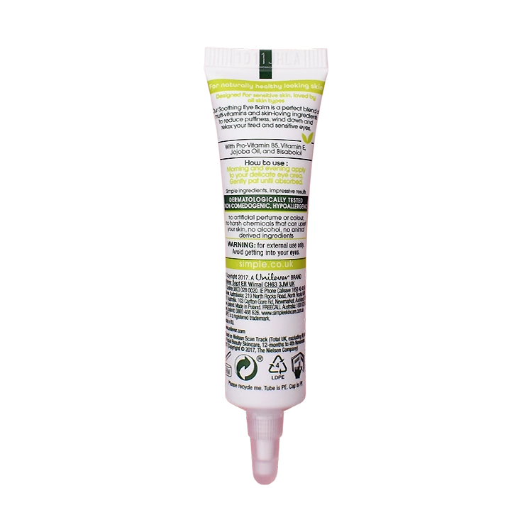 خرید کرم دور چشم آبرسان و ضد تیرگی سیمپل مدل Soothing حجم 15 میلی لیتر